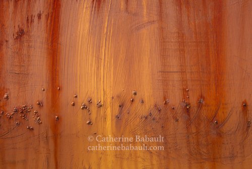 abstract image of rust and paint on a metallic surface, rights-managed, stock images, © Catherine Babault
